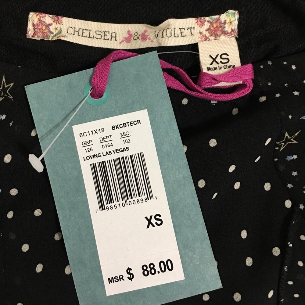 NWT CHELSEA & VIOLET LOVING LAS VEGAS RUFFLE SKIRT - Picture 7 of 7